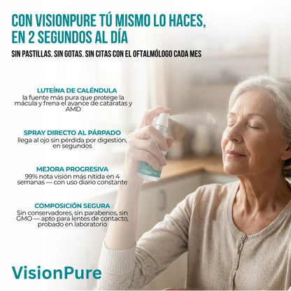 VisionPure™ - Spray de Luteína de Absorción Rápida