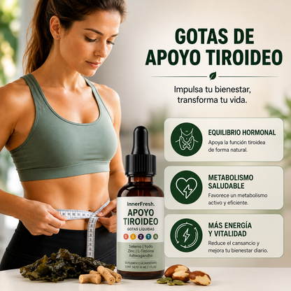 InnerFresh Thyroid | Gotas Líquidas para el Apoyo de la Tiroides