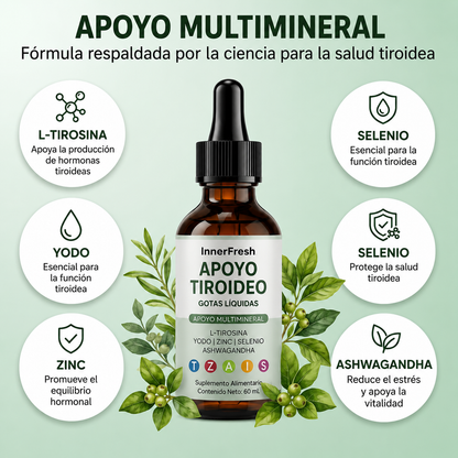 InnerFresh Thyroid | Gotas Líquidas para el Apoyo de la Tiroides