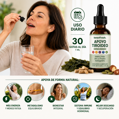 InnerFresh Thyroid | Gotas Líquidas para el Apoyo de la Tiroides