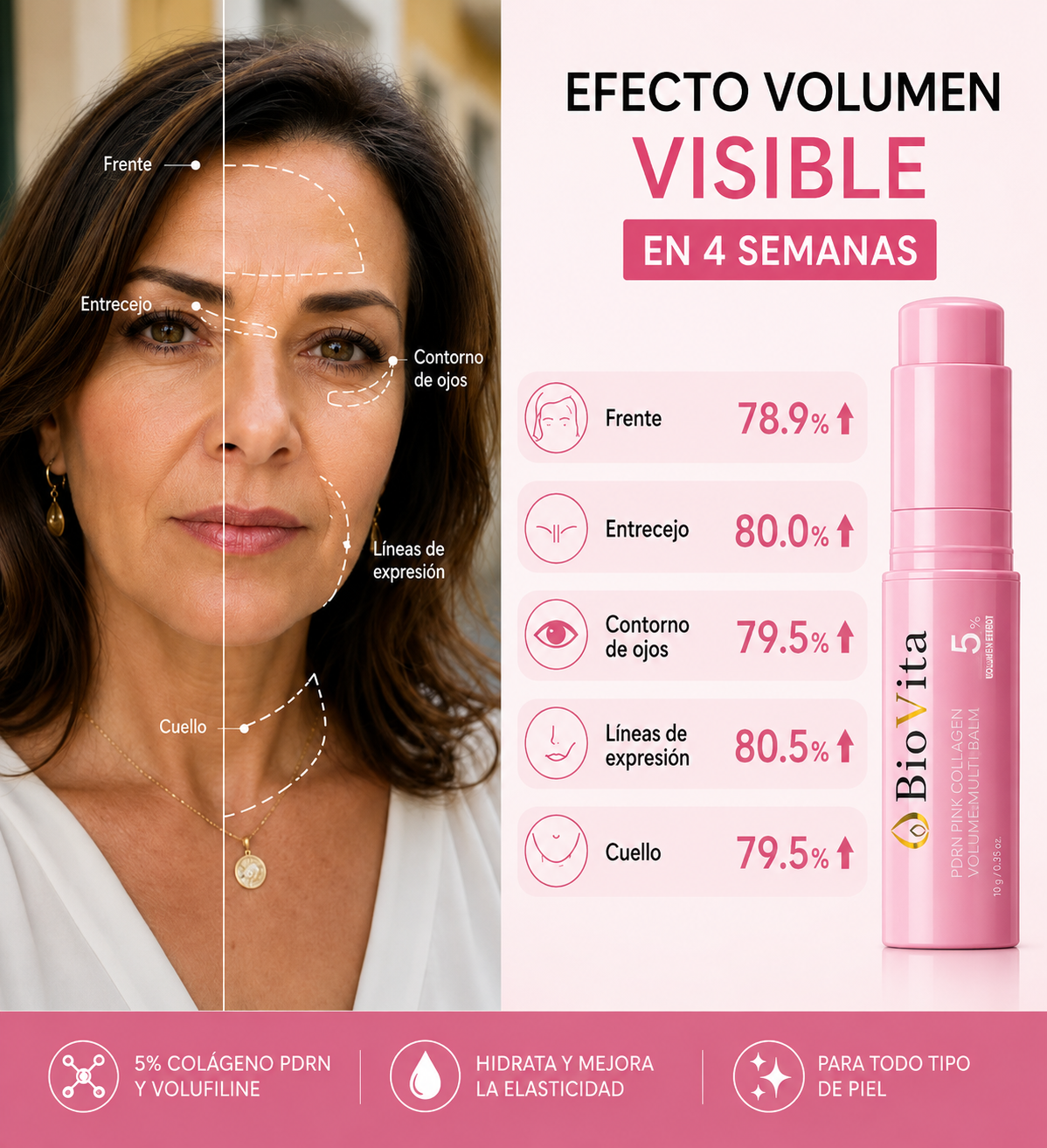 BioVita | Bálsamo Facial Voluminizador con Bio-Colágeno