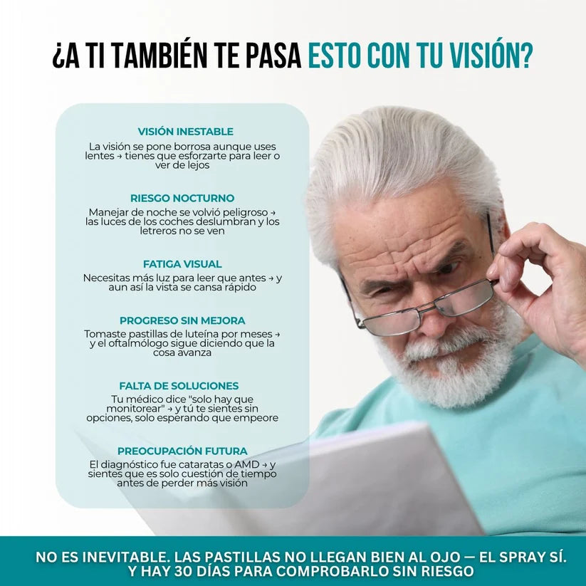 VisionPure™ - Spray de Luteína de Absorción Rápida