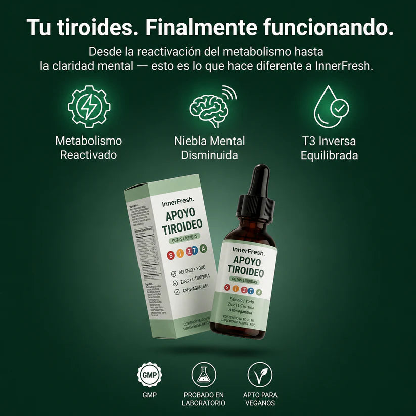 InnerFresh Thyroid | Gotas Líquidas para el Apoyo de la Tiroides