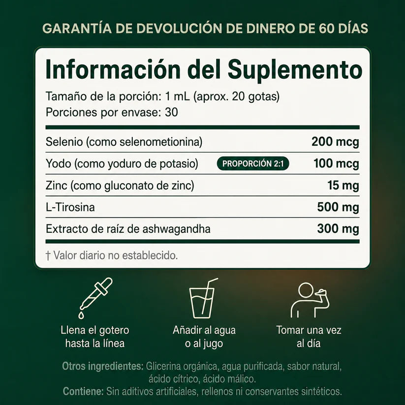 InnerFresh Thyroid | Gotas Líquidas para el Apoyo de la Tiroides