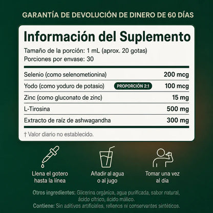 InnerFresh Thyroid | Gotas Líquidas para el Apoyo de la Tiroides