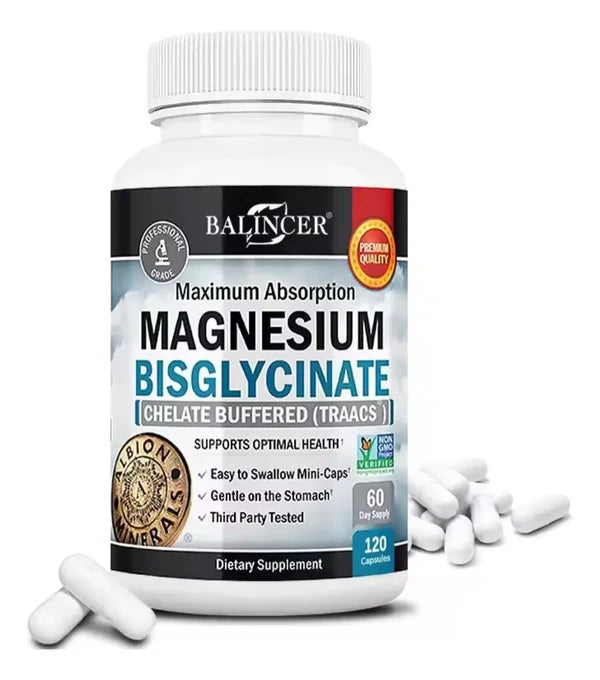Bisglicinato De Magnesio 400 Mg 120 Cápsulas Balincer